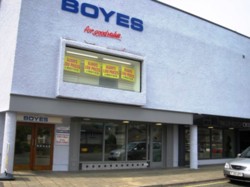 Shop let on behalf of Boyes
